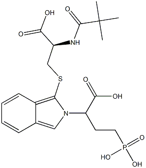  S-[2-(3-Phosphono-1-carboxypropyl)-2H-isoindol-1-yl]-N-pivaloyl-L-cysteine