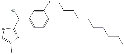 [3-(Decyloxy)phenyl](4-methyl-1H-imidazol-2-yl)methanol Struktur