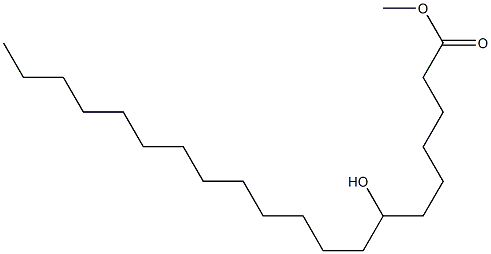 7-Hydroxyicosanoic acid methyl ester Struktur