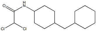 N-[4-(Cyclohexylmethyl)cyclohexyl]-2,2-dichloroacetamide 结构式