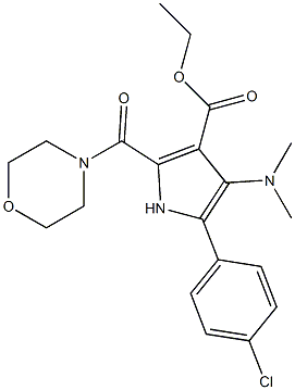 5-(4-Chlorophenyl)-4-dimethylamino-2-(morpholinocarbonyl)-1H-pyrrole-3-carboxylic acid ethyl ester