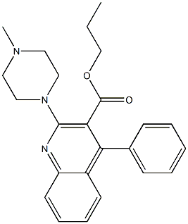 2-(4-Methyl-1-piperazinyl)-4-phenylquinoline-3-carboxylic acid propyl ester