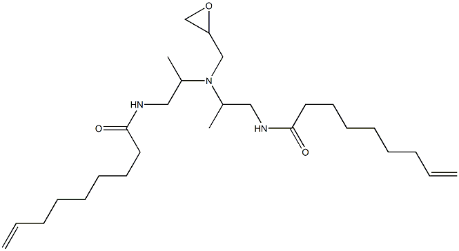 N,N-Bis[2-(8-nonenoylamino)-1-methylethyl]glycidylamine,,结构式