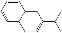 1,4,4a,8a-テトラヒドロ-2-イソプロピルナフタレン 化学構造式