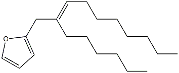 2-[(E)-2-Hexyl-2-decenyl]furan,,结构式