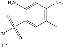 2,4-Diamino-5-methylbenzenesulfonic acid lithium salt,,结构式