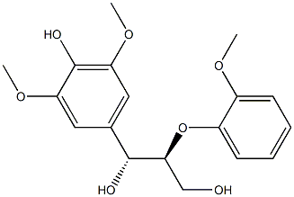 (1R,2S)-1-(3,5-Dimethoxy-4-hydroxyphenyl)-2-(2-methoxyphenoxy)-1,3-propanediol Structure