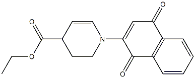 1-[(1,4-Dihydro-1,4-dioxonaphthalen)-2-yl]-1,2,3,4-tetrahydropyridine-4-carboxylic acid ethyl ester|