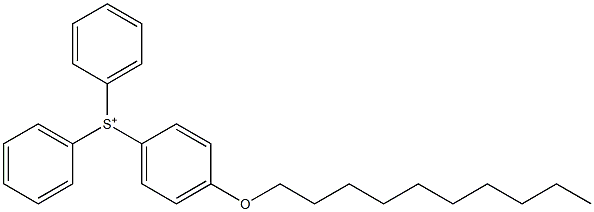 ジフェニル(4-デシルオキシフェニル)スルホニウム 化学構造式