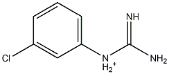 1-[3-Chlorophenyl]guanidinium