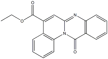 12-Oxo-12H-quino[2,1-b]quinazoline-5-carboxylic acid ethyl ester Struktur