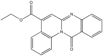 12-Oxo-12H-quino[2,1-b]quinazoline-5-carboxylic acid ethyl ester,,结构式