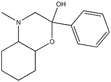 Octahydro-4-methyl-2-phenyl-2H-1,4-benzoxazin-2-ol,,结构式