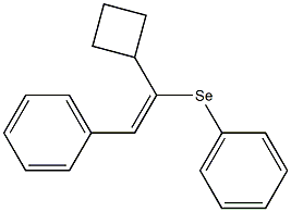 1-Cyclobutyl-2-phenyl-1-phenylselenoethene