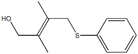 4-Phenylthio-3-methyl-2-methyl-2-buten-1-ol Struktur