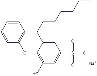 6-Hydroxy-2-heptyl[oxybisbenzene]-4-sulfonic acid sodium salt