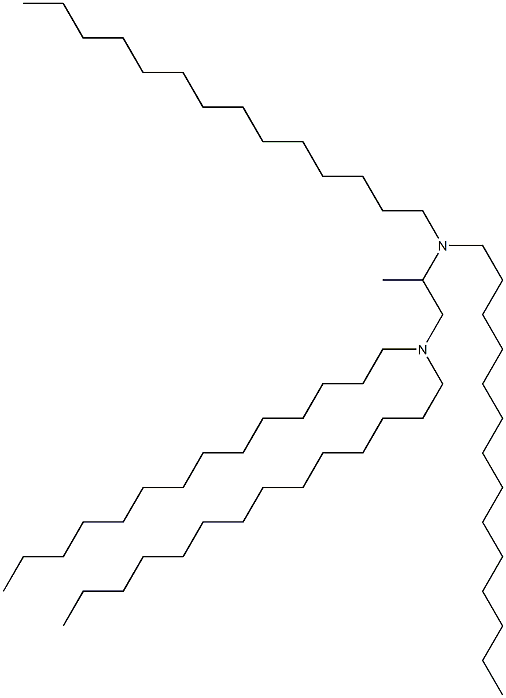 N,N,N',N'-Tetratetradecyl-1,2-propanediamine Structure