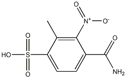 4-カルバモイルメチル-3-ニトロベンゼンスルホン酸 化学構造式