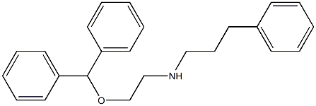 N-[2-[(Diphenylmethyl)oxy]ethyl]benzenepropanamine Structure