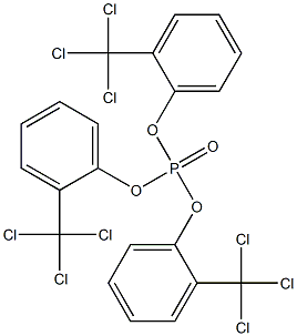 Phosphoric acid tris[o-(trichloromethyl)phenyl] ester Structure