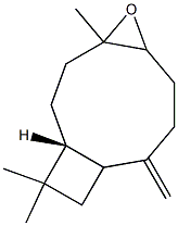 (1R)-4,11,11-Trimethyl-8-methylene-4,5-epoxybicyclo[7.2.0]undecane Structure