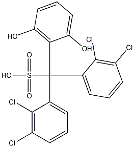 Bis(2,3-dichlorophenyl)(2,6-dihydroxyphenyl)methanesulfonic acid