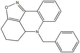 6-Benzyl-4,5,5a,6-tetrahydro-3H-isoxazolo[5,4,3-kl]acridine Structure