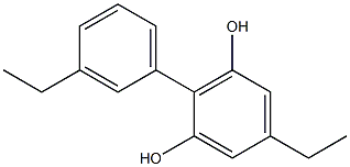 2-(3-Ethylphenyl)-5-ethylbenzene-1,3-diol Structure