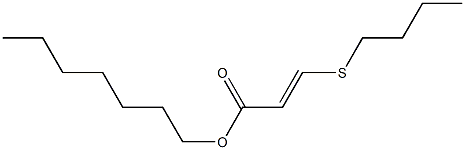 3-(Butylthio)acrylic acid heptyl ester