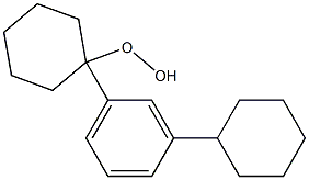 1-(3-Cyclohexylphenyl)cyclohexyl hydroperoxide,,结构式