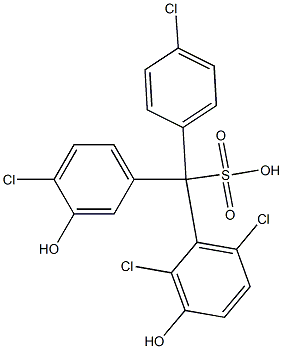 (4-Chlorophenyl)(4-chloro-3-hydroxyphenyl)(2,6-dichloro-3-hydroxyphenyl)methanesulfonic acid|