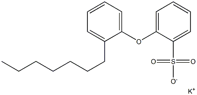 2-(2-Heptylphenoxy)benzenesulfonic acid potassium salt Structure