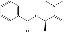 [R,(-)]-2-(Benzoyloxy)-N,N-dimethylpropionamide Struktur