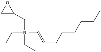 N,N-Diethyl-N-(1-octenyl)-2-oxiranemethanaminium Structure