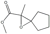2-メチル-1-オキサスピロ[2.4]ヘプタン-2-カルボン酸メチル 化学構造式