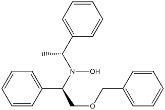 N-[(R)-2-Benzyloxy-1-phenylethyl]-N-[(1R)-1-phenylethyl]hydroxylamine Structure