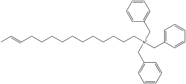 (12-Tetradecenyl)tribenzylaminium Structure