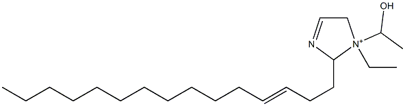 1-Ethyl-1-(1-hydroxyethyl)-2-(3-pentadecenyl)-3-imidazoline-1-ium Structure