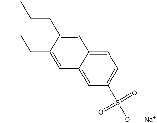 6,7-ジプロピル-2-ナフタレンスルホン酸ナトリウム 化学構造式