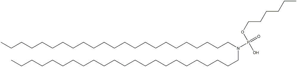 N,N-Ditricosylamidophosphoric acid hydrogen hexyl ester Struktur