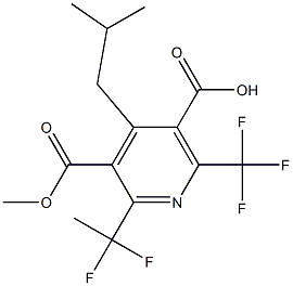  6-(Trifluoromethyl)-2-(1,1-difluoroethyl)-4-isobutylpyridine-3,5-di(carboxylic acid methyl) ester