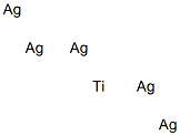 Titanium pentasilver,,结构式