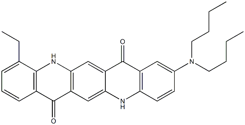 2-(Dibutylamino)-11-ethyl-5,12-dihydroquino[2,3-b]acridine-7,14-dione|