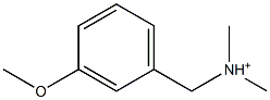 3-メトキシ-N,N-ジメチルベンゼンメタンアミニウム 化学構造式