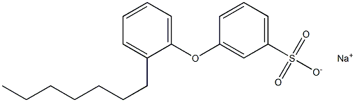 3-(2-Heptylphenoxy)benzenesulfonic acid sodium salt,,结构式