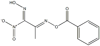 1-Nitro-2-(benzoyloxyimino)propan-1-one oxime 结构式