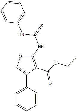 2-(3-Phenylthioureido)-4-phenylthiophene-3-carboxylic acid ethyl ester|