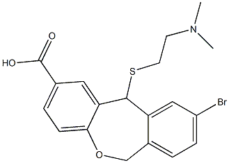  9-Bromo-11-[[2-(dimethylamino)ethyl]thio]-6,11-dihydrodibenz[b,e]oxepin-2-carboxylic acid