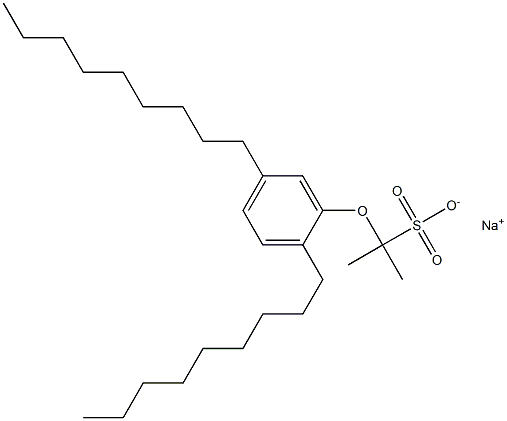 2-(2,5-Dinonylphenoxy)propane-2-sulfonic acid sodium salt 结构式