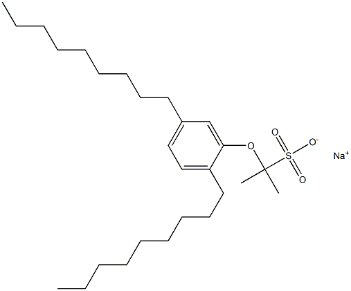 2-(2,5-Dinonylphenoxy)propane-2-sulfonic acid sodium salt Structure